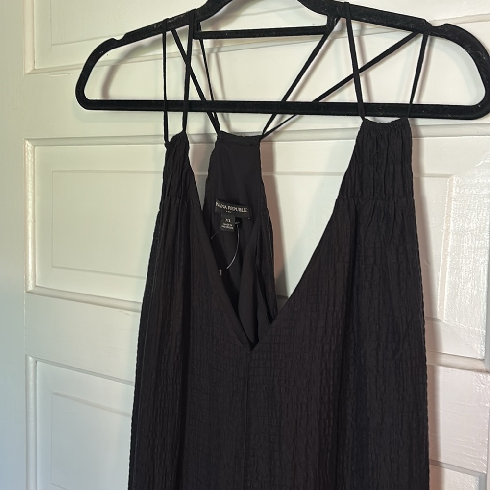 Banana Republic Black Sleeveless V-Neck Maxi Dress - Picture 2 of 5